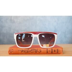 Vintage 80s Sunglasses NOS Taiwan Reptile Animal Print Retro Festival Grandma